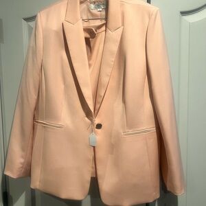 Chic Soft Pink 2-piece Skirt Suit for Women